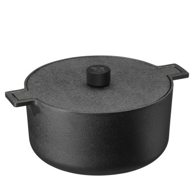 Кастрюля чугунная индукционная Skeppshult 8350 с крышкой, 5 литров